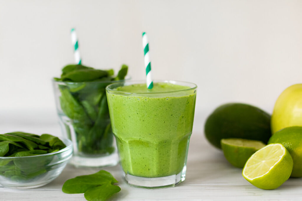 Smoothie Verde Proteico in Bicchiere