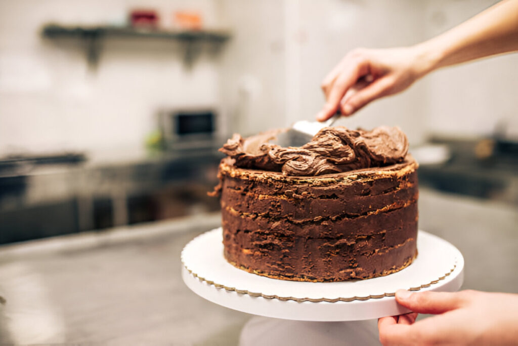 Preparazione degli ingredienti per la torta di compleanno al cioccolato